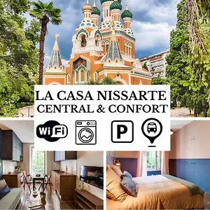 Appartement La Casa Nissarte - Centre Pres Gare - Wifi -parking , Confort Et Cosy